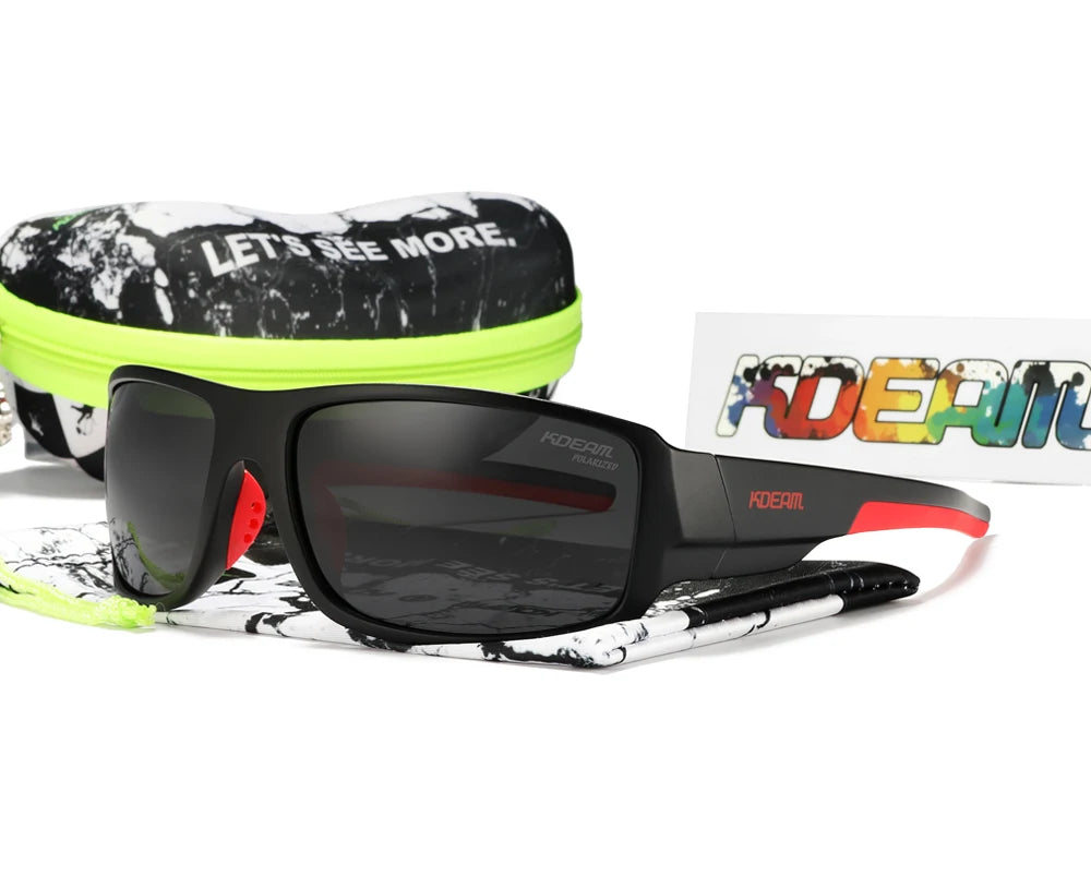Sonnenbrille Sport polarisiert Cat.3 Druckmuster Rahmen Herren