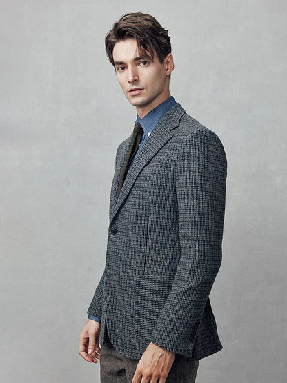 Eleganter Herrenanzug in Schwarz mit Blazer, Weste und Hose – ideal für Hochzeiten, Partys und den täglichen Business-Look, auch in großen Größen erhältlich.