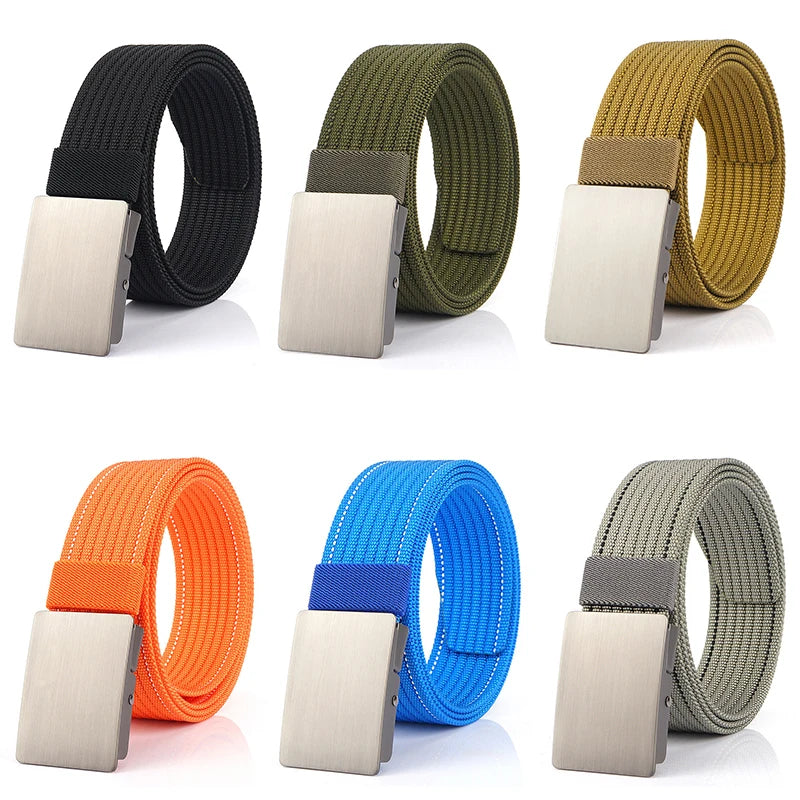 Unisex Gürtel aus Nylon mit Metall-Schnalle im taktischen Militärstil, Breite 3,8 cm