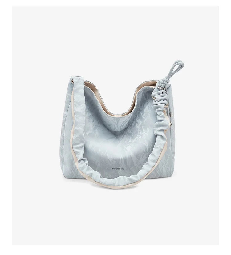 Damen Schultertasche aus Soft Synthetic Leather mit Casual Tote Bag Großkapazität