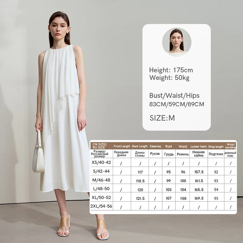 Minimalistisches Leicht Fließendes Abendkleid Für Damen Sommer