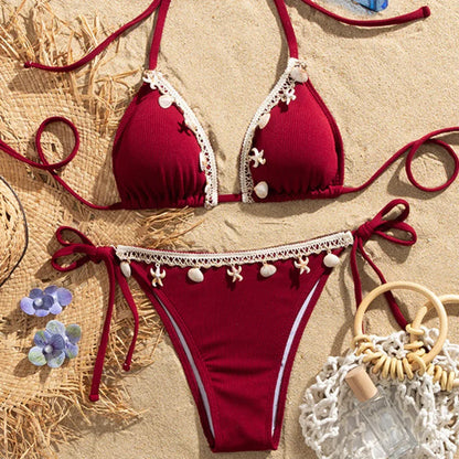 Sexy Bikini-Set für Damen mit Push-up-Effekt – ideal für Strand und Pool
