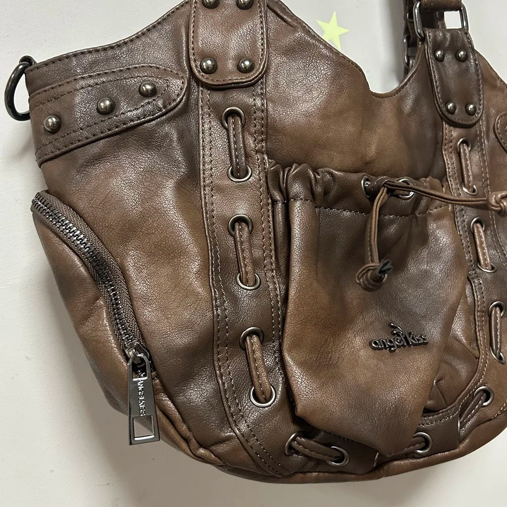 Damen-Schultertasche Großes Fassungsvermögen Mit Reißverschluss Und Mehreren Innenfächern