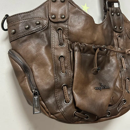 Damen-Schultertasche Großes Fassungsvermögen Mit Reißverschluss Und Mehreren Innenfächern