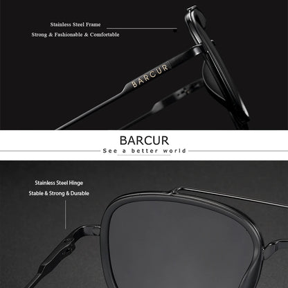 Sonnenbrille quadratisch rund klassisch polarisiert UV400 Unisex