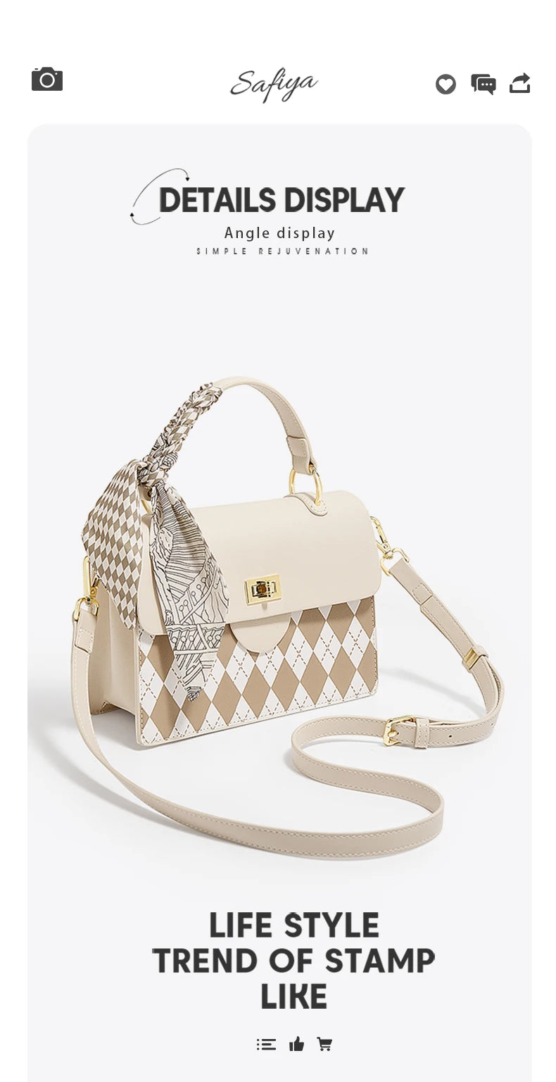 Damen Handtasche aus PU Elegant Crossbody-Tasche