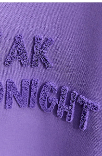 Damen T-Shirts mit Rundhalsausschnitt und losem, lässigem Schnitt mit Stickerei