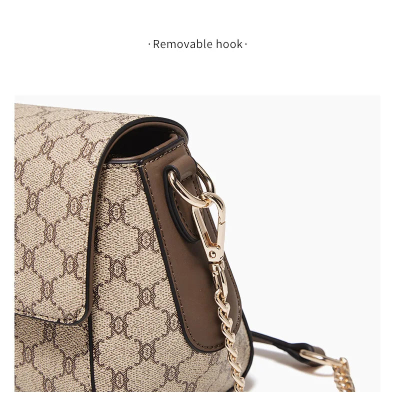 Damen Schultertasche aus PVC-Leder Crossbody-Stil für Alltag