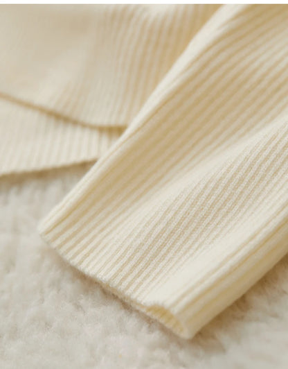 Damen V-Ausschnitt Pullover Kaschmir Slim Shirring Büro Frühling