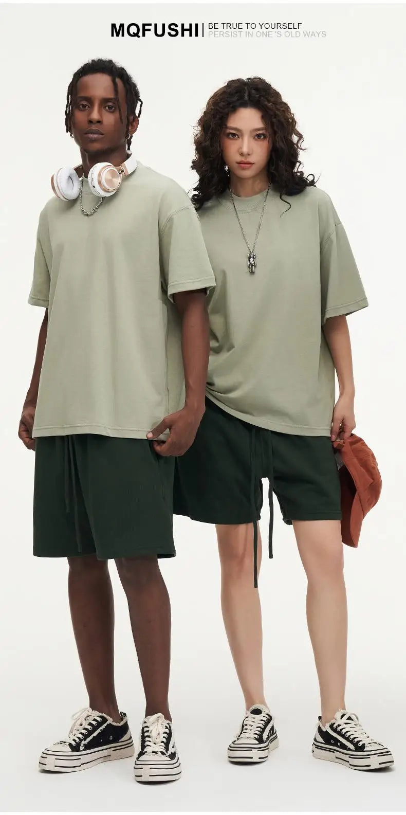 Herren T-Shirt mit 280gsm und hohem Gewicht im lässigen Stil