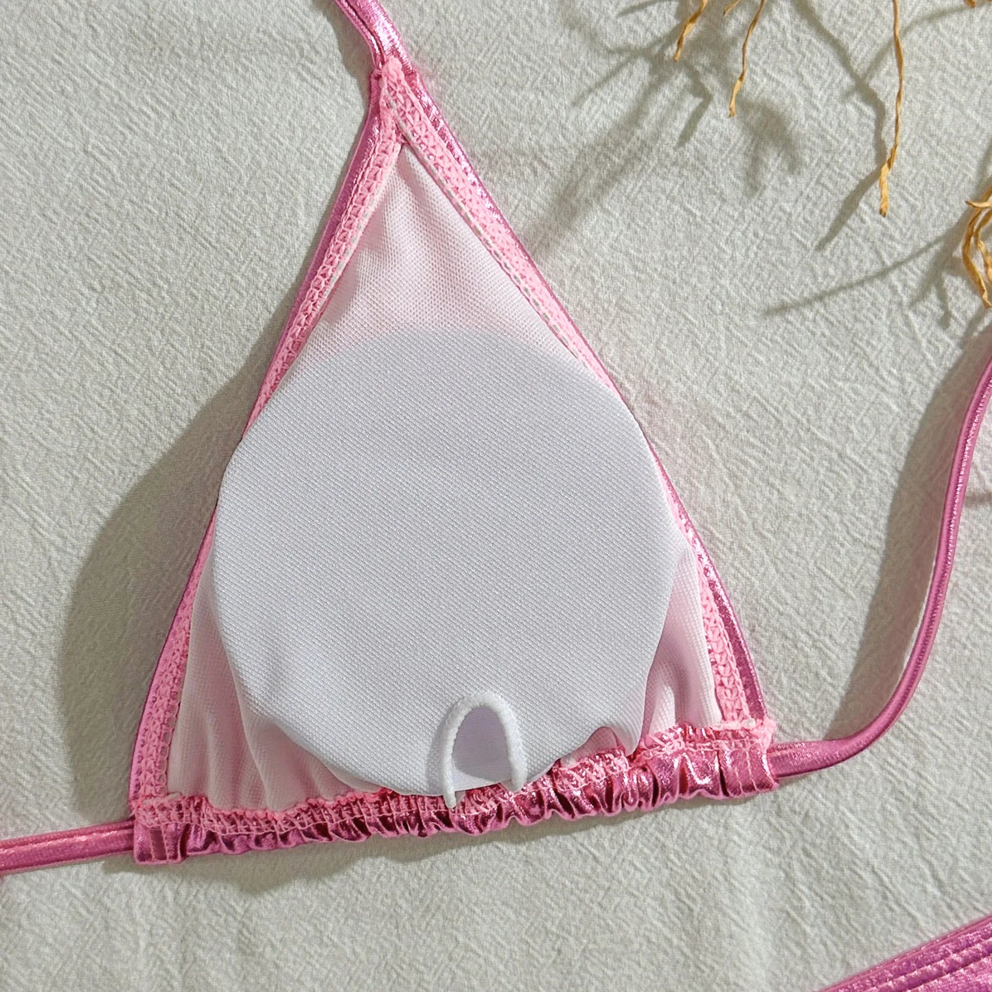 Push-Up-Bikini mit Strasssteinen und passendem Stirnband – ideal für Strand und Pool