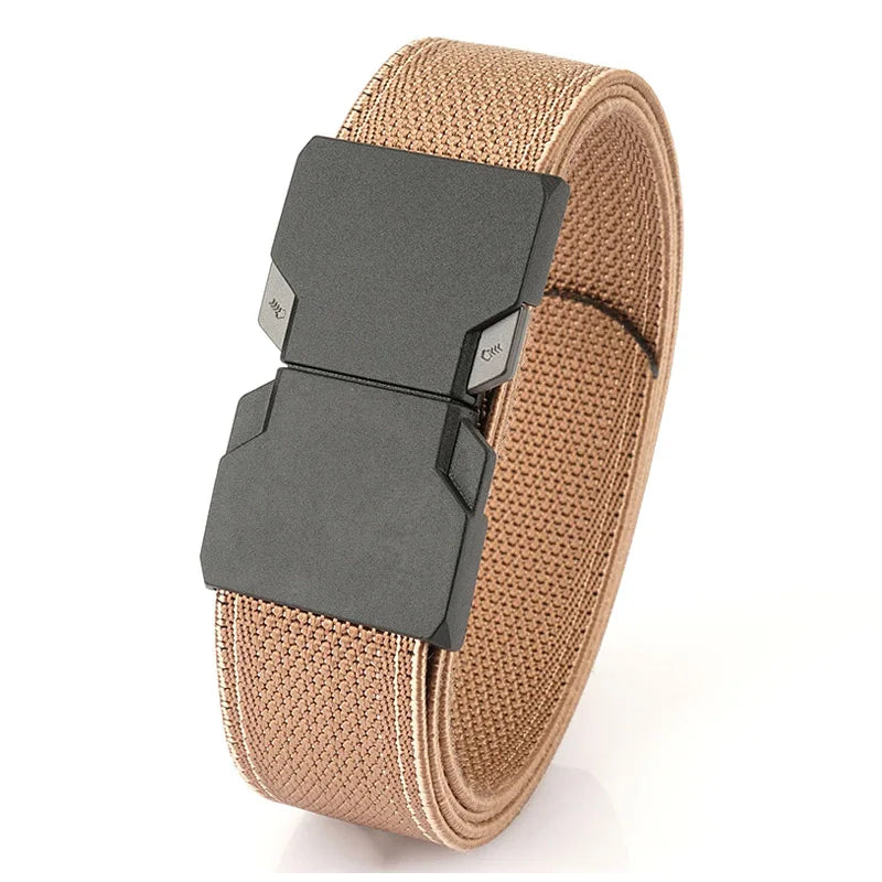 Herren-Gürtel aus elastischem Nylon mit Schnellverschluss Outdoor-Einsatz und Alltag 34 mm Breite