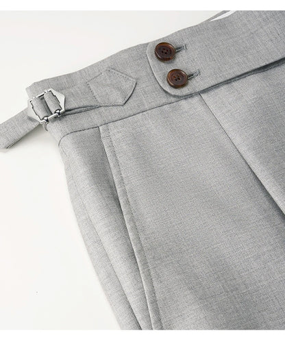 Eleganter Herrenanzug aus 60% Wolle in Hellgrau – Slim Fit Blazer und Hose für Hochzeiten und festliche Anlässe