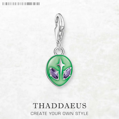 Damen-Charm-Anhänger Alien trendig II aus Sterlingsilber