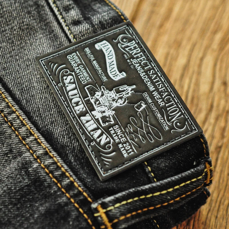 Herren Jeans aus Denim im Distressed Look mit gerader Passform