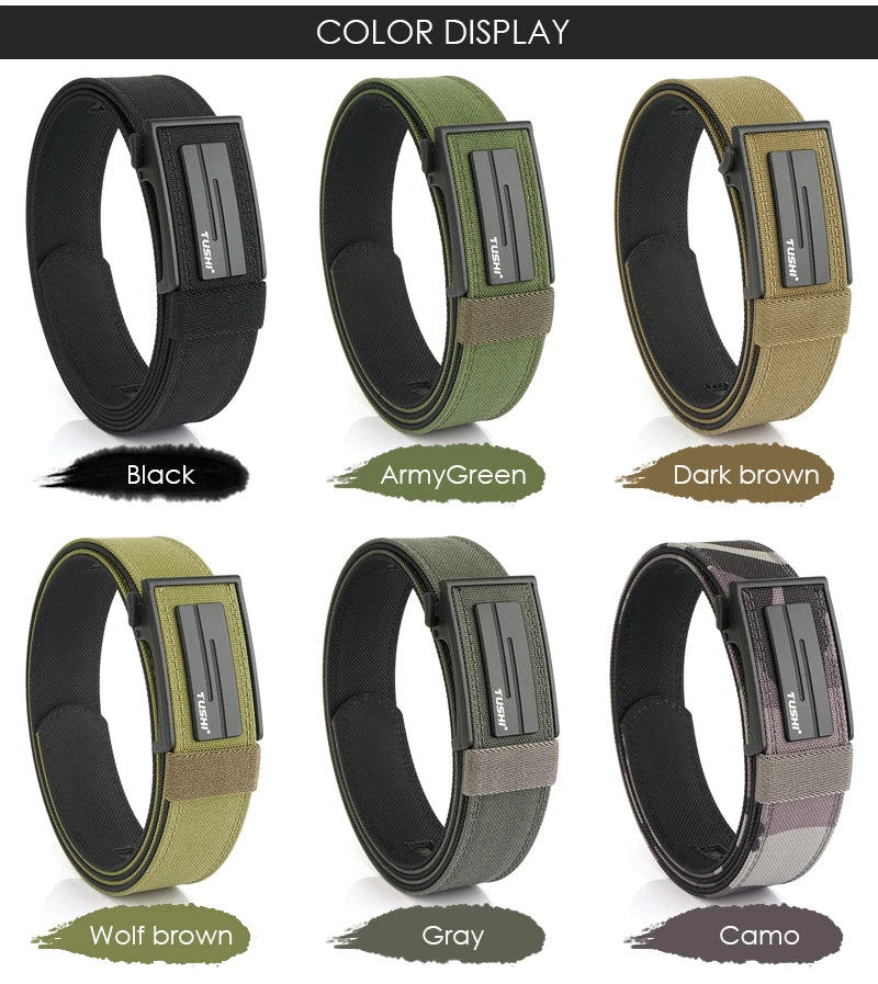 VATLY Dicker Tactical Gürtel Herren Nylon Militär Pistolen-Gürtel Arbeit
