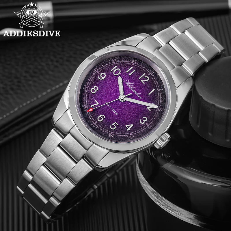 Herren-Quarzuhr 36 mm mit Saphirglas und BGW9-Leuchtmasse