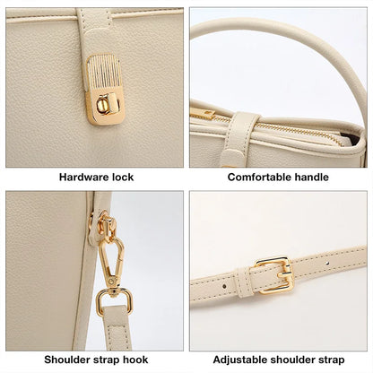 Damen Handtasche aus PU-Leder mit Crossbody Schultertasche