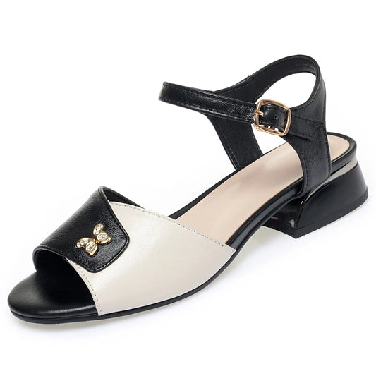 AIYUQI Frauen Sandalen Aus Echtem Leder Farbe Passenden Sommer Sandalen Weibliche Schuhe Große Größe Formale Römischen Sandalen Für Frauen