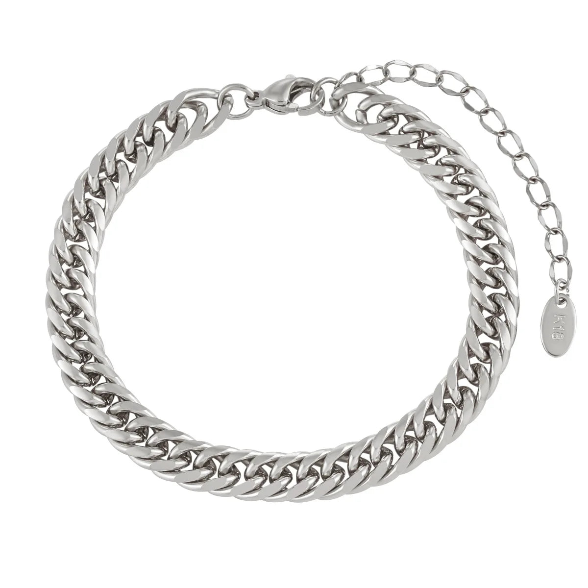 Unisex-Armband Panzerkette aus Edelstahl