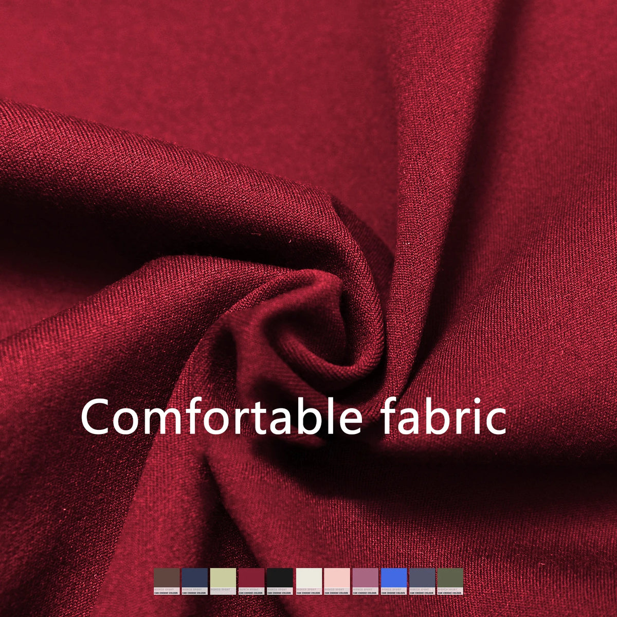 Dunkelroter Yoga-BH-Stoff im Detail, elastische Textur mit feinem Strickmuster