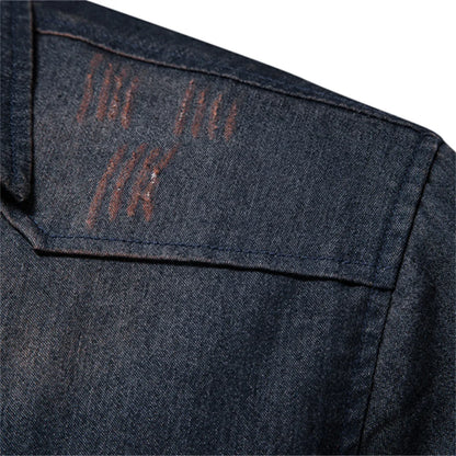 Herren Langarm Hemd aus elastischer Baumwolle im Casual Stil für Designer Kleidung