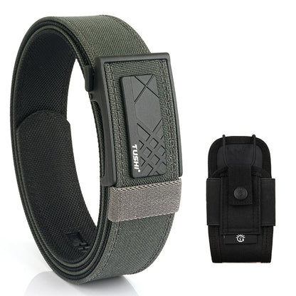 VATLY Multifunktions Tactical Gürtel Herren Nylon Rigid Automatik-Schnalle