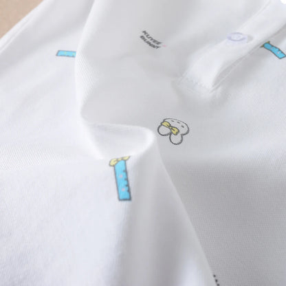 Baby Mädchen Sommer Hemd 2023 Neue Kinder Baumwolle Kurzarm Kleidung Kinder Polo T-shirt Baby Drehen-unten Kragen kleidung