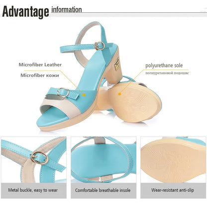 AIYUQI 2025 Neue High Heel frauen Römischen Sandalen Mix frauen Schuhe Die Sommer Plattform Mode Sexy Party Sandalen frauen