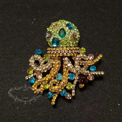 Brosche Katze Schmetterling Kristall Strass Barock Palast Tier Emaille Unisex