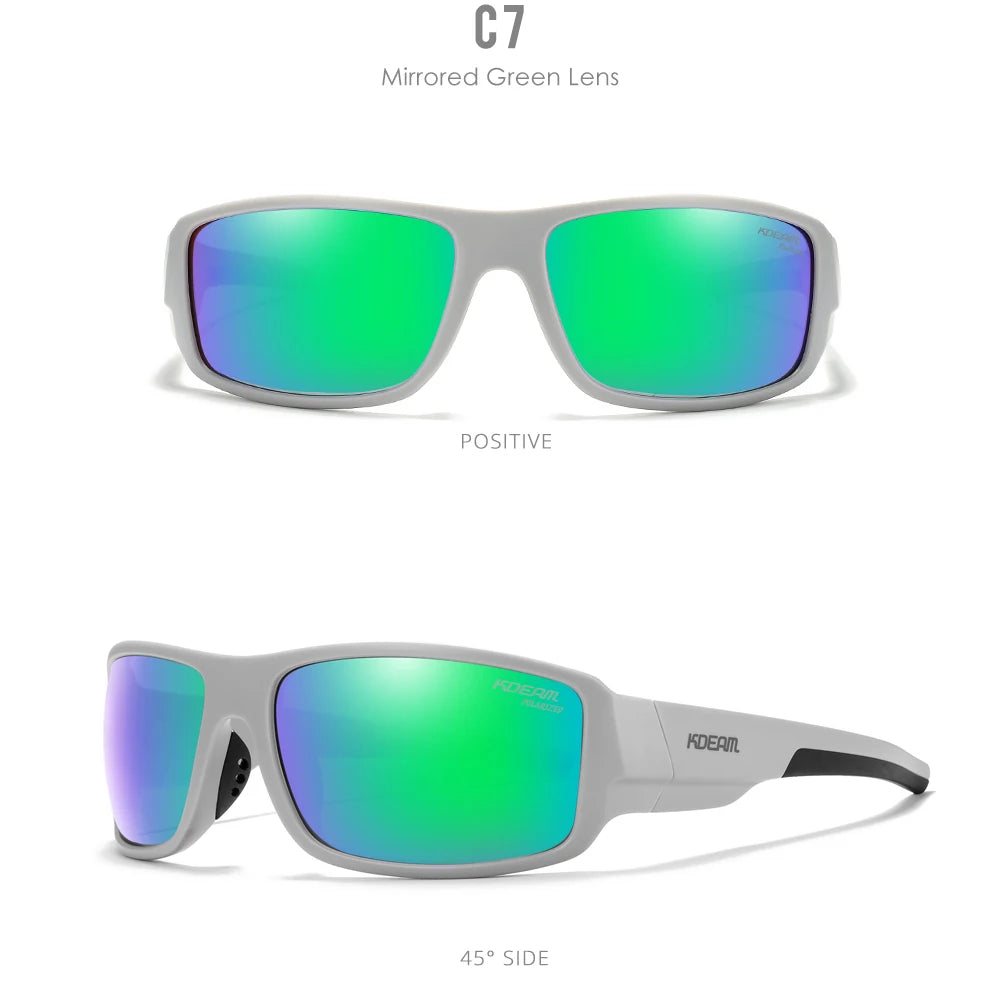 Sonnenbrille Sport polarisiert Cat.3 Druckmuster Rahmen Herren