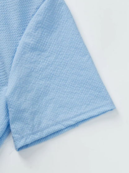 Langarm-Poloshirt für Herren mit Reverskragen – dünnes, vielseitiges Oberteil für Business und Freizeit in Uni-Farben, ideal für den Frühling und Herbst