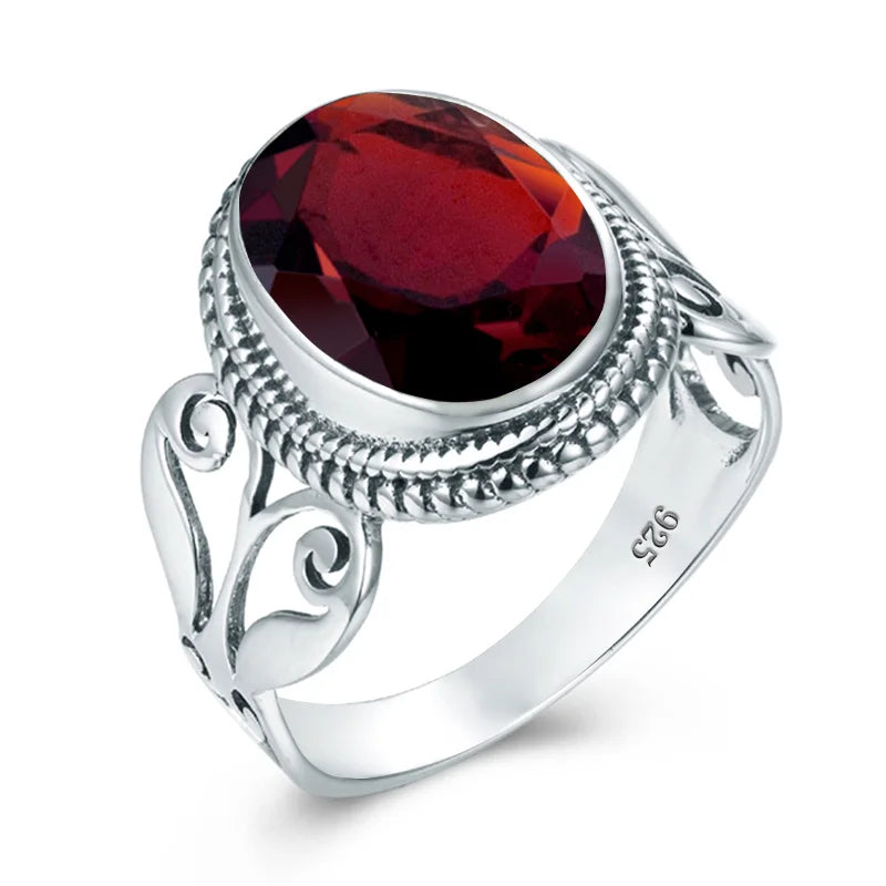 Damen-Ring Aus Sterling Silber Mit Ovaler Rainbow Fire Mystic Topaz Stein 10x16mm Goldtone Schmuck