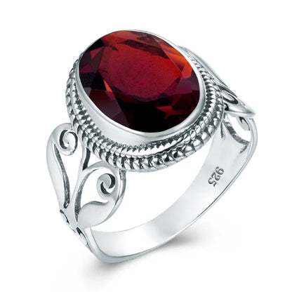 Damen-Ring Aus Sterling Silber Mit Ovaler Rainbow Fire Mystic Topaz Stein 10x16mm Goldtone Schmuck