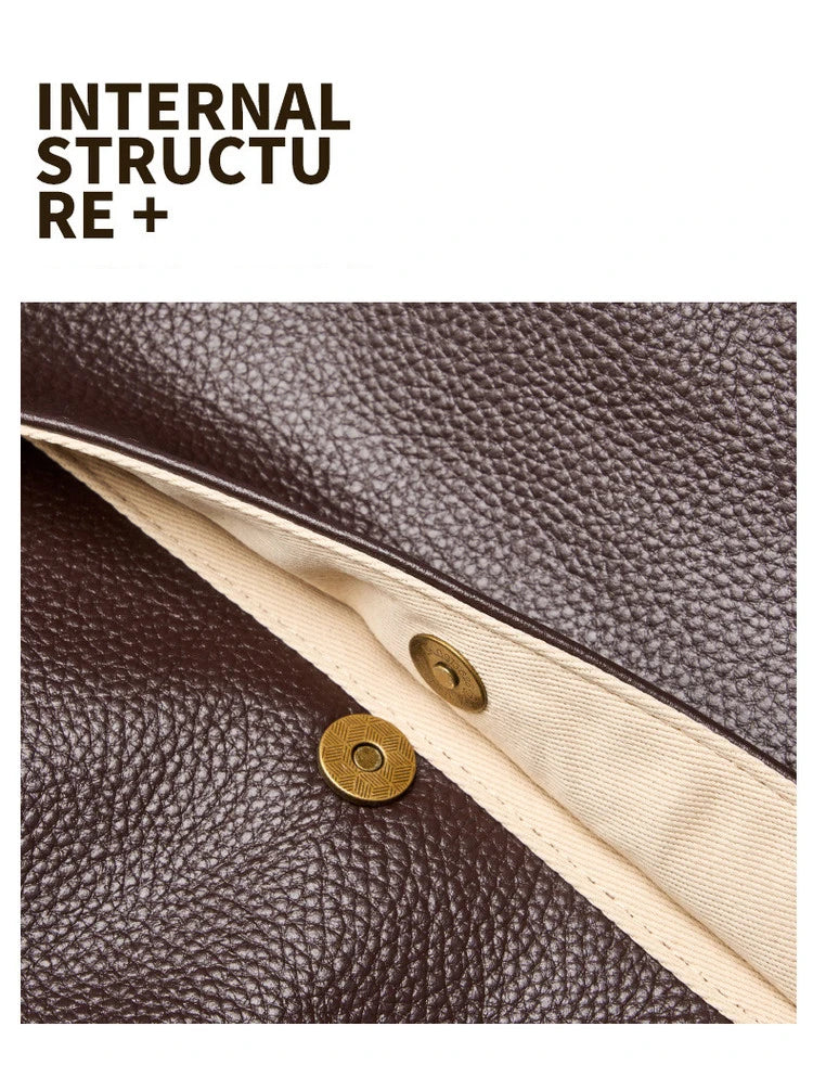 Damen Handtasche aus echtem Leder mit großer Kapazität