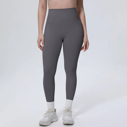Hamidou Yoga-Leggings mit hohem Bund und Peach-Po-Effekt, dunkelgrau