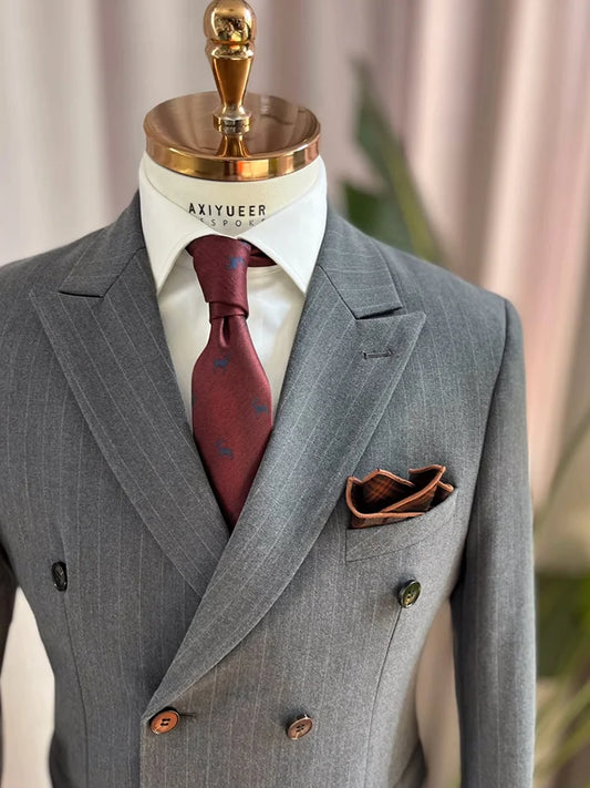 Eleganter Herrenanzug in Weiß – Slim Fit mit Blazer, Weste und Hose für Hochzeit oder Party