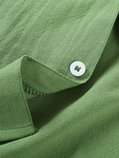 Leichtes Herrenhemd mit langen Ärmeln und knitterfreier, fließender Passform – ideal für alle Jahreszeiten