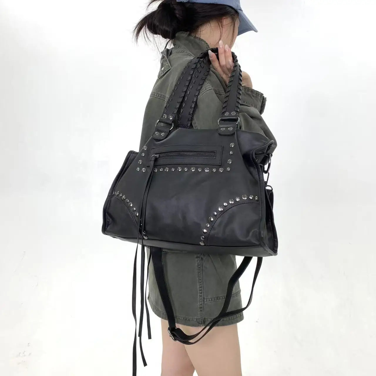 Damen-Tote Tasche Große Kapazität Aus Weichem PU-Leder Ideal für Alltag Reisen und Freizeit
