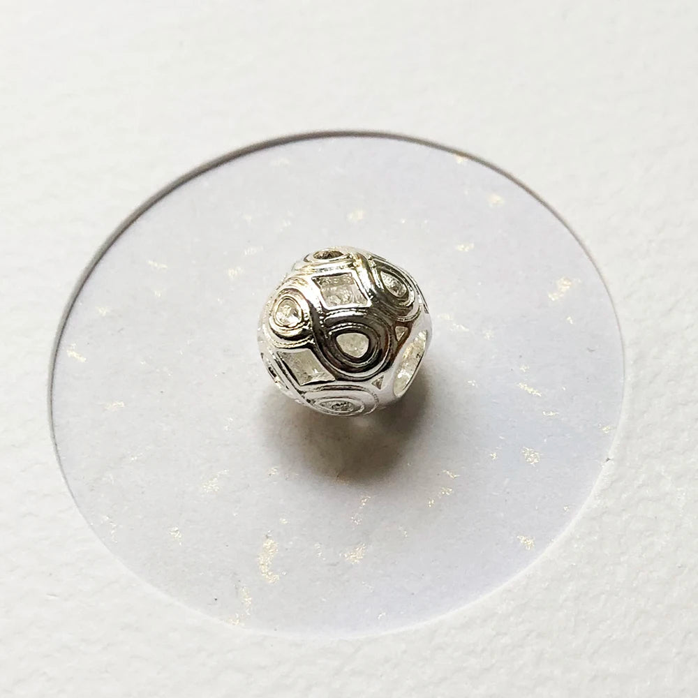 Damen-Charm-Anhänger Eternity Love Perlen Vintage DIY aus Sterlingsilber