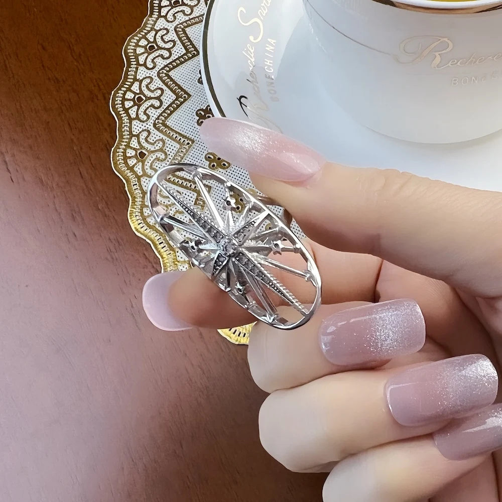 Damen-Ring Stern magisch Boho Vintage II aus Sterlingsilber