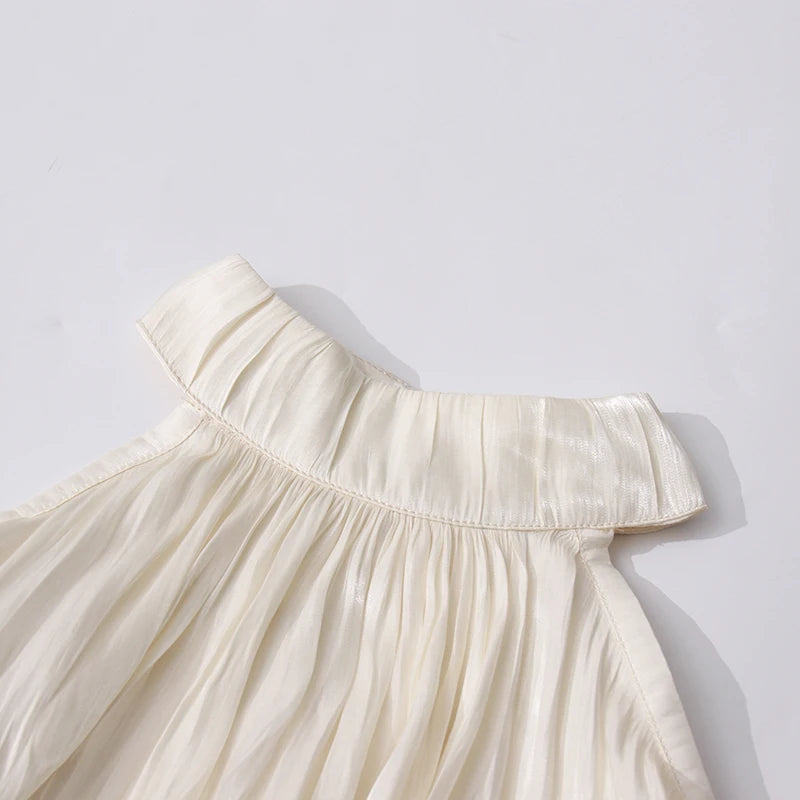 Elegantes ärmelloses Midikleid mit Pailletten und Patchwork-Design im Halterneck-Stil für Damen