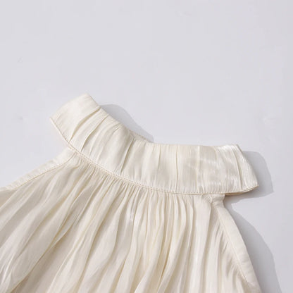 Elegantes ärmelloses Midikleid mit Pailletten und Patchwork-Design im Halterneck-Stil für Damen