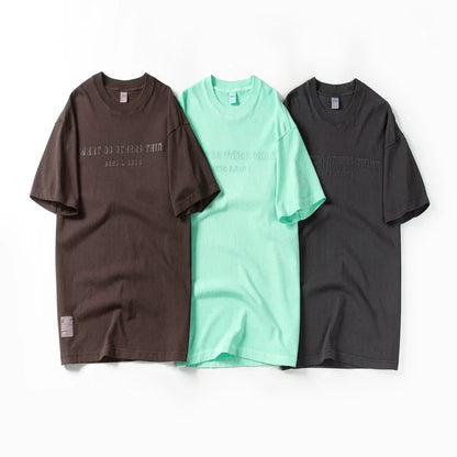 Herren T-Shirt aus Baumwolle im lässigen O-Ausschnitt mit hochwertigem Design