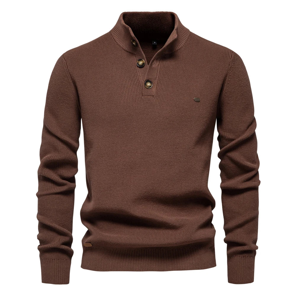 Herren Pullover im lässigen Stil mit Rollkragen für Herbst und Winter