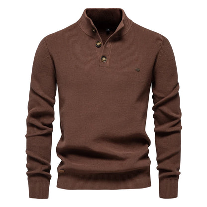 Herren Pullover im lässigen Stil mit Rollkragen für Herbst und Winter