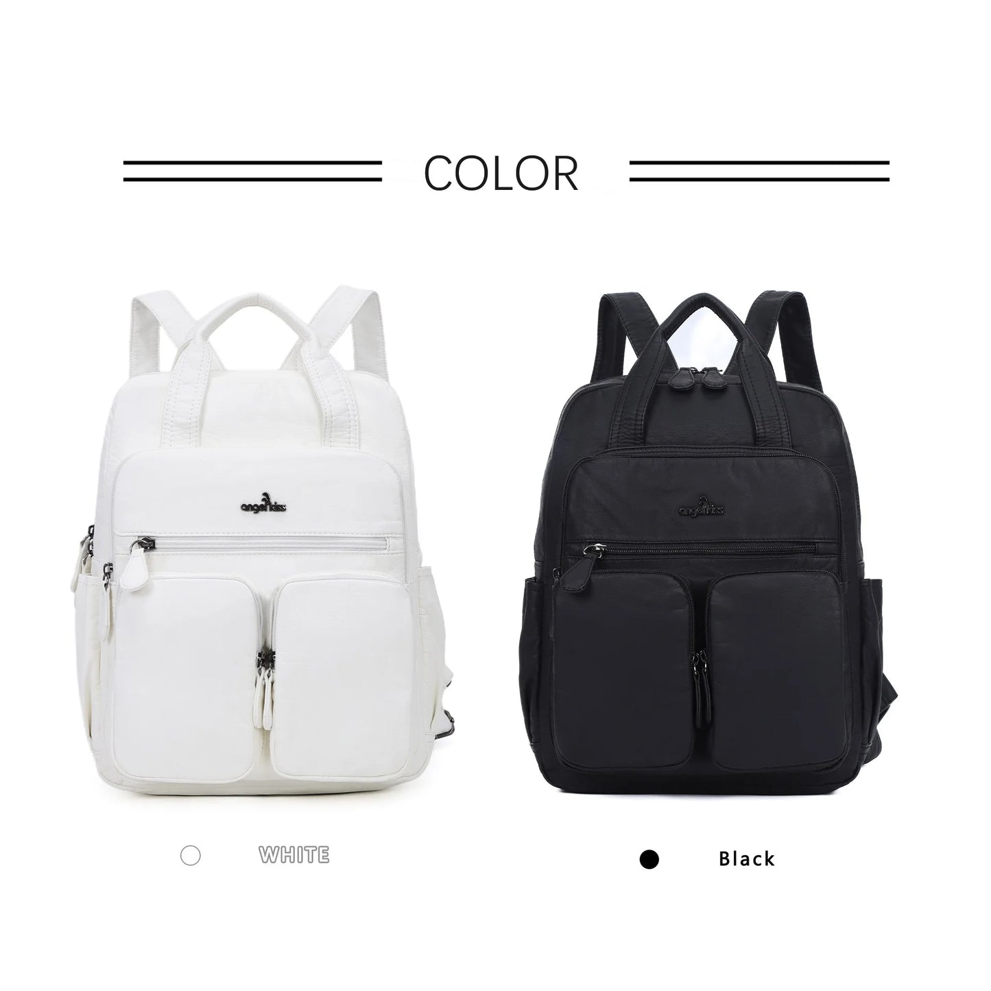 Unisex Schulrucksack Großes Fassungsvermögen mit Mehrfachtaschen und weichen Schultergurten für Alltag und Schule