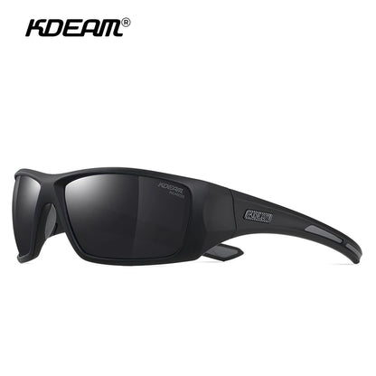 Sonnenbrille Radfahren TR90 polarisiert 1,2mm Glas Gummisteg Herren