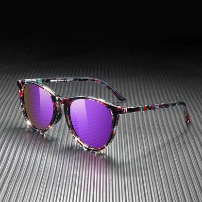 Damen-Sonnenbrille Vintage photochrom polarisiert Reisen Fahren Wandern