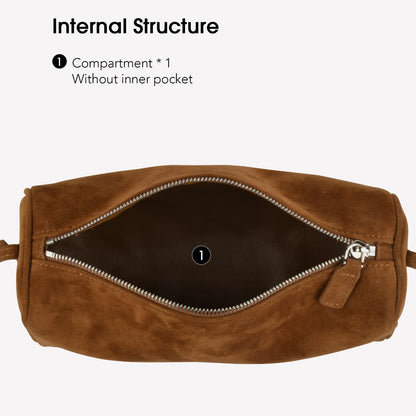 Mini-Veloursleder-Handtasche | Alltagsbegleiter
